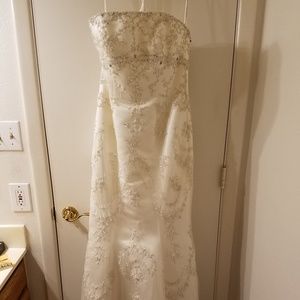 Beaded bridal dress